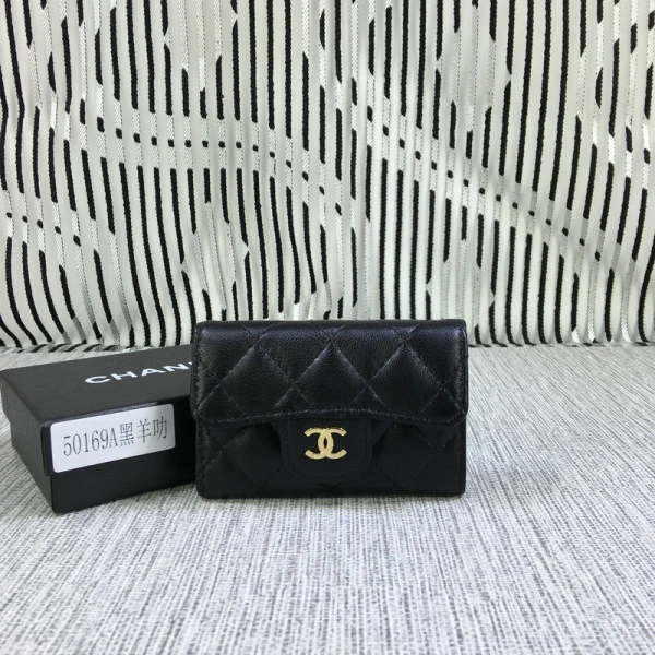 CHANEL Lambskin Wallet Gold Silver Hardare TopPick 1842 - Image 16