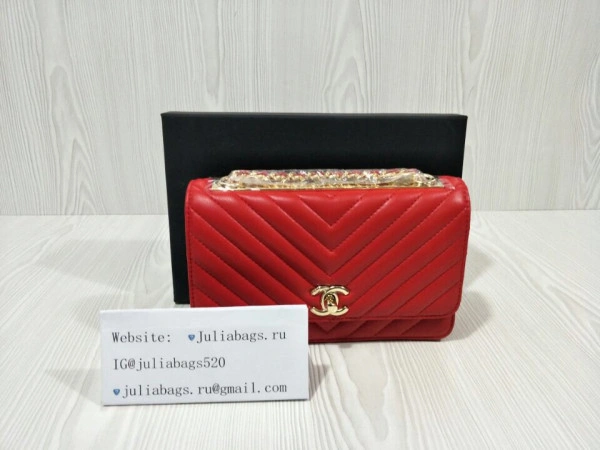 Trendy CHANEL CHAIN WALLET 1393 - Image 11