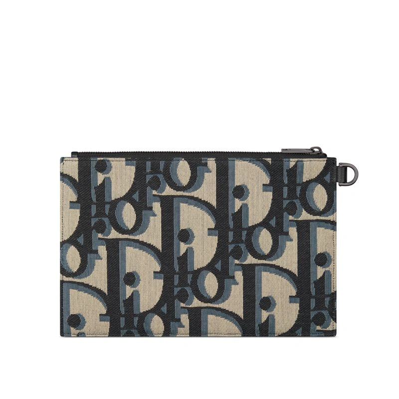 AllSeason 5810 Dior A5 Pouch In Maxi Oblique Motif Canvas Blue - Image 3
