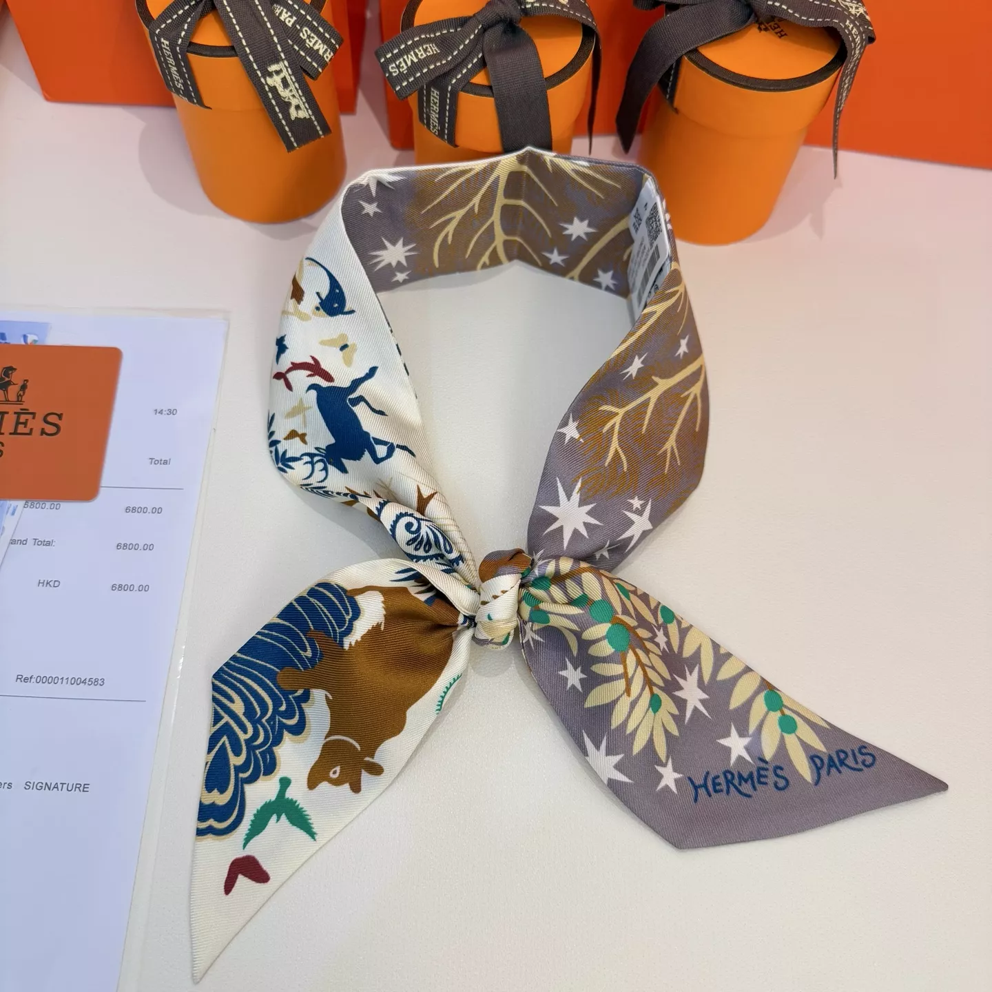 Breathable 550 Hermes Silk Scarf - Image 3