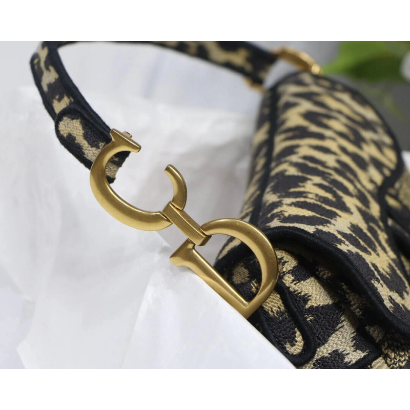 Maria Graz Christian Dior Borsa Saddle Ricamo Mizza beige multicolore - Image 7