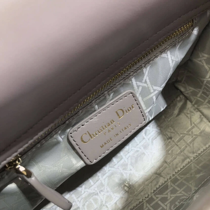 Wide, adj Christian Dior My Lady Dior Bag Steel Gray Cannage Lambskin - Image 9