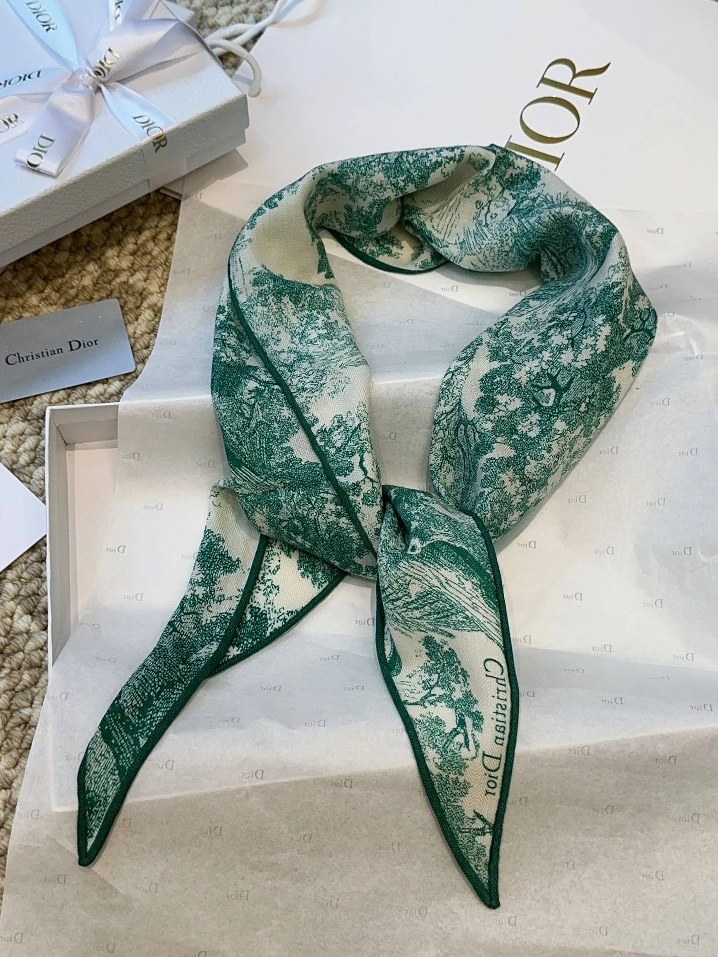 Classic 4390 Christian Dior Silk Scarf