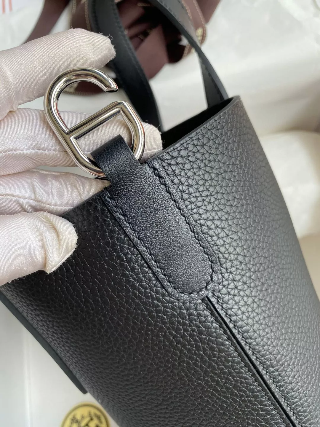 DailyWear 4408 Hermes AAA Quality Handbags In Silver For Women - Image 4