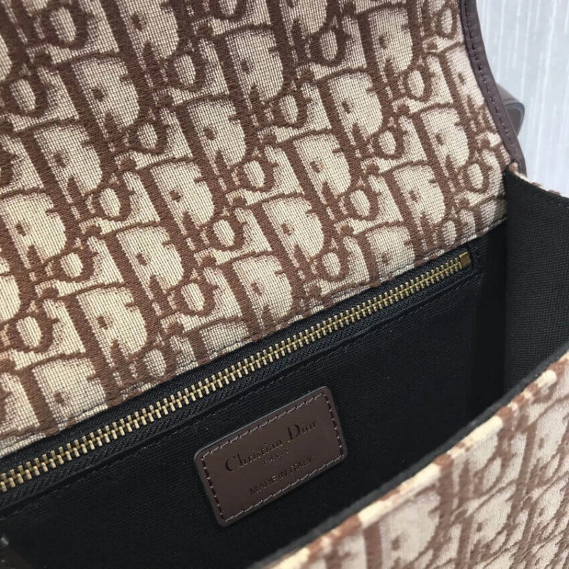 Adjustabl Dior 30 Montaigne Chain Bag Burgundy Oblique Jacquard - Image 11