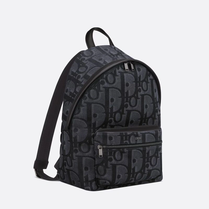 Dior Rider Backpack In Maxi Oblique Motif Canvas Black Popular 928 - Image 3