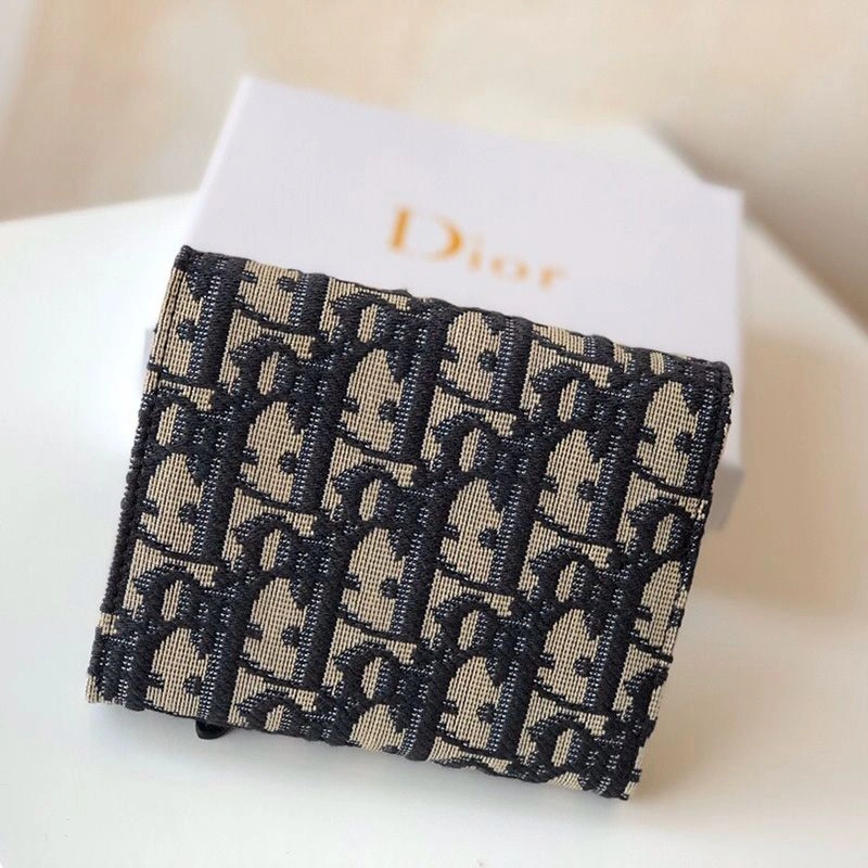 EasyMatch 3798 Dior Saddle Card Holder Oblique Motif Canvas Black - Image 3