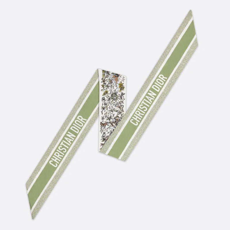 EasyMatch 3900 Dior Mitzah Twill In Butterfly Around the World Motif Silk Green - Image 3