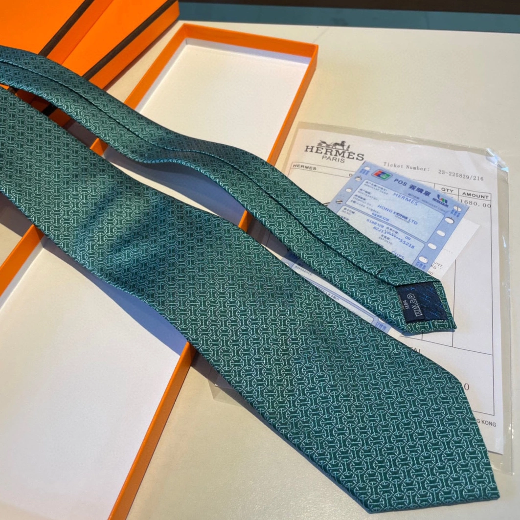 Fashionable 2654 Hermes Necktie For Men - Image 5