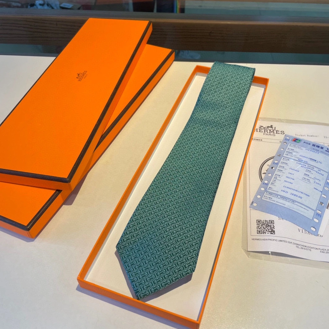 Fashionable 2654 Hermes Necktie For Men - Image 7