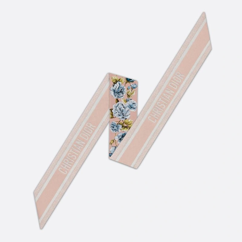 Fashionable 4675 Dior Mitzah Twill Granville Motif Silk Cherry - Image 3