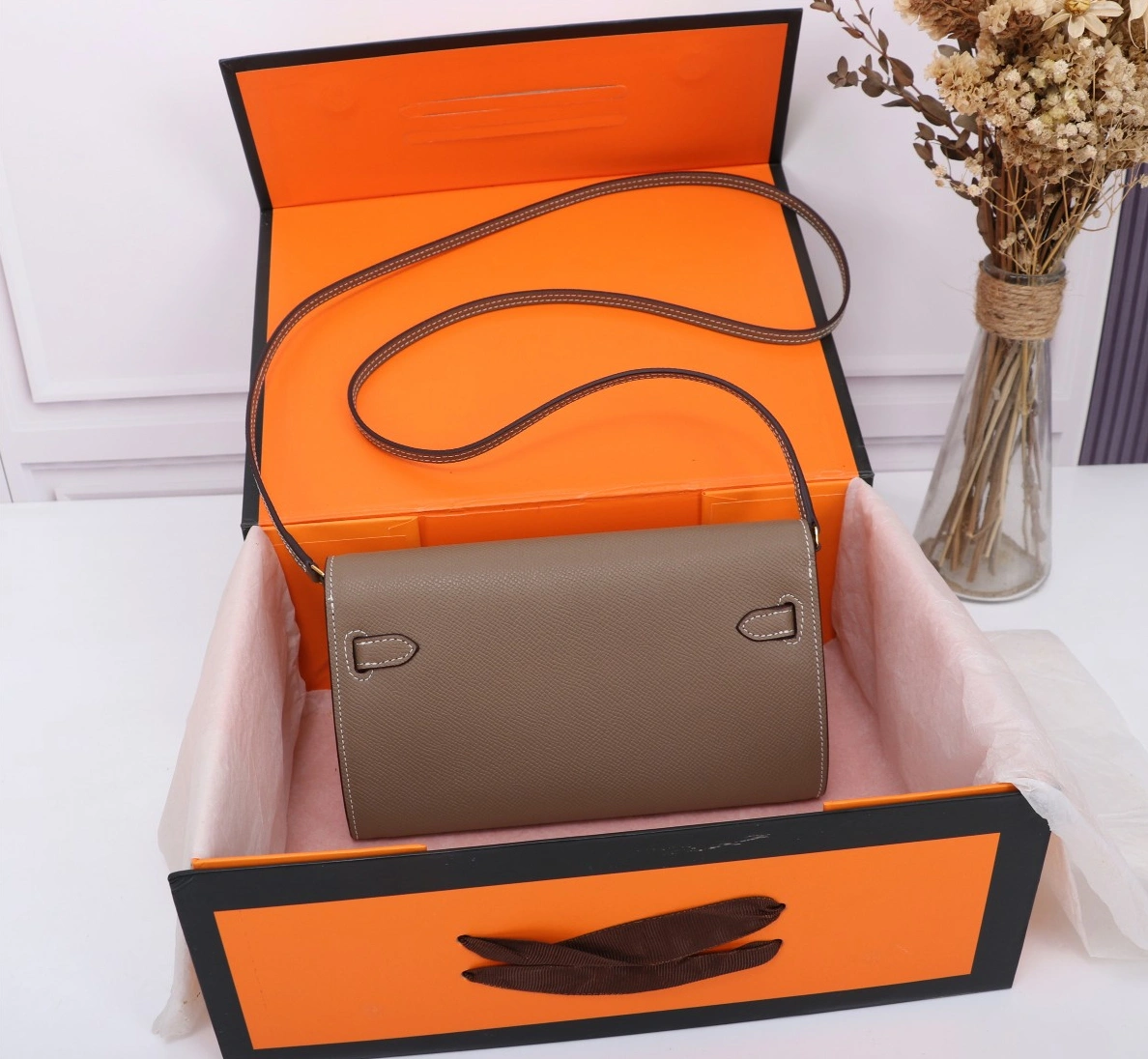 Flexible 9801 Hermes AAA Quality Messenger Bags For Women