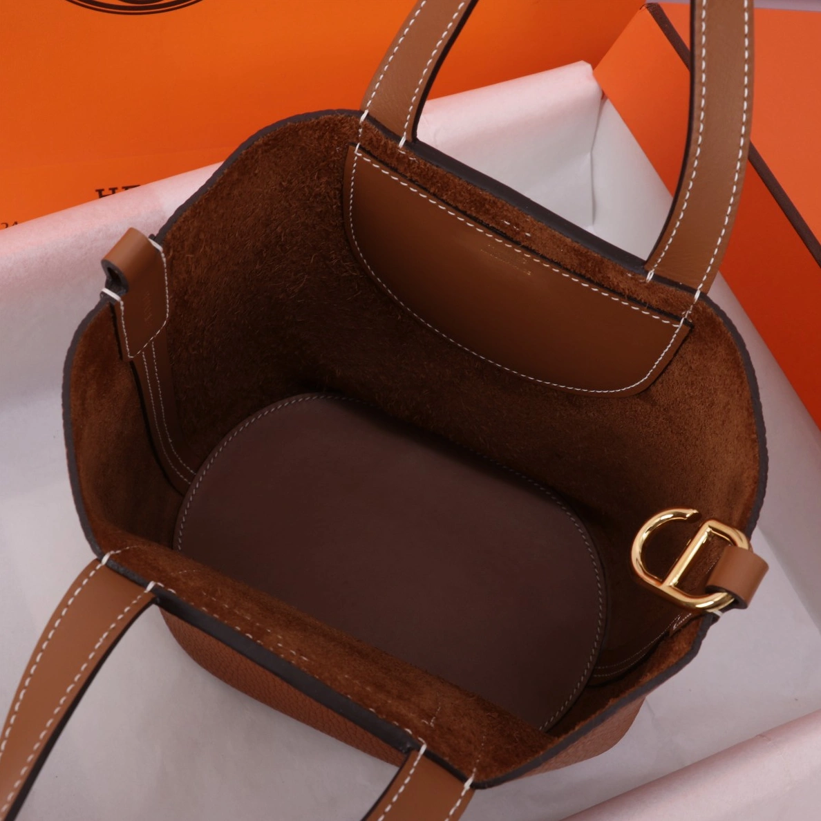 Hermes AAA Quality Handbags In Gold For Women Efficient 8775 - Image 6