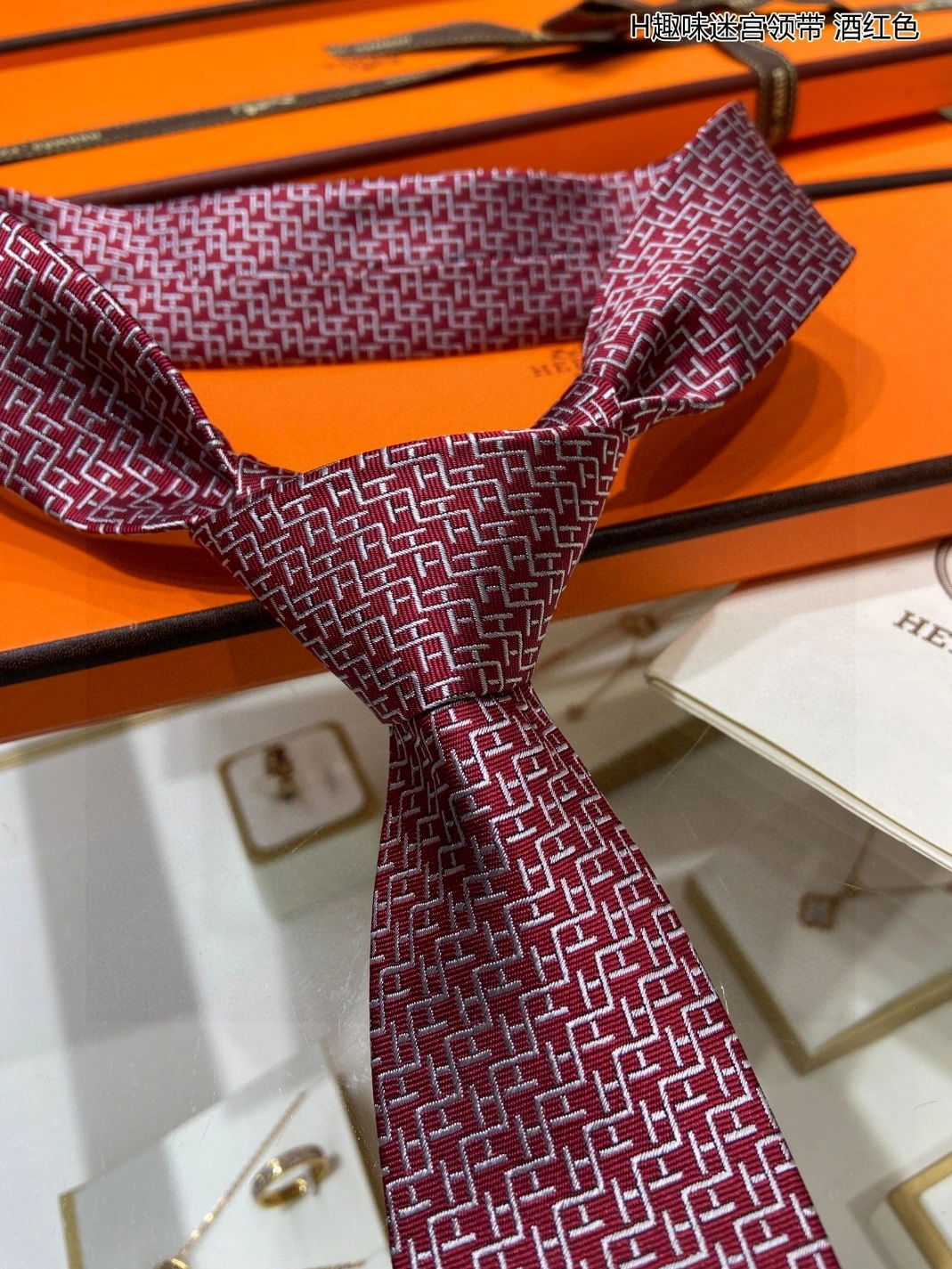 Hermes Necktie For Men EyeCatching 2769 - Image 4