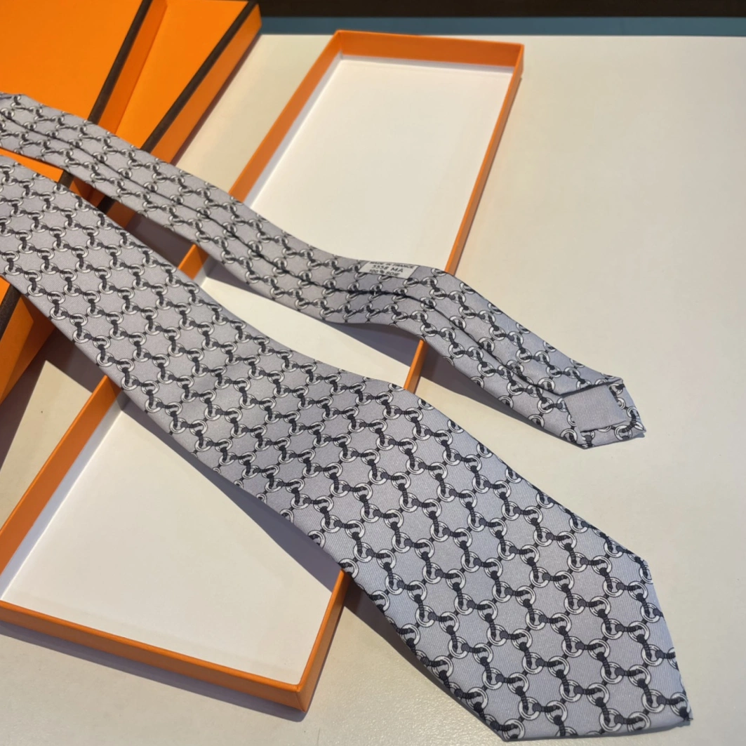 Hermes Necktie For Men GoodFit 916 - Image 7