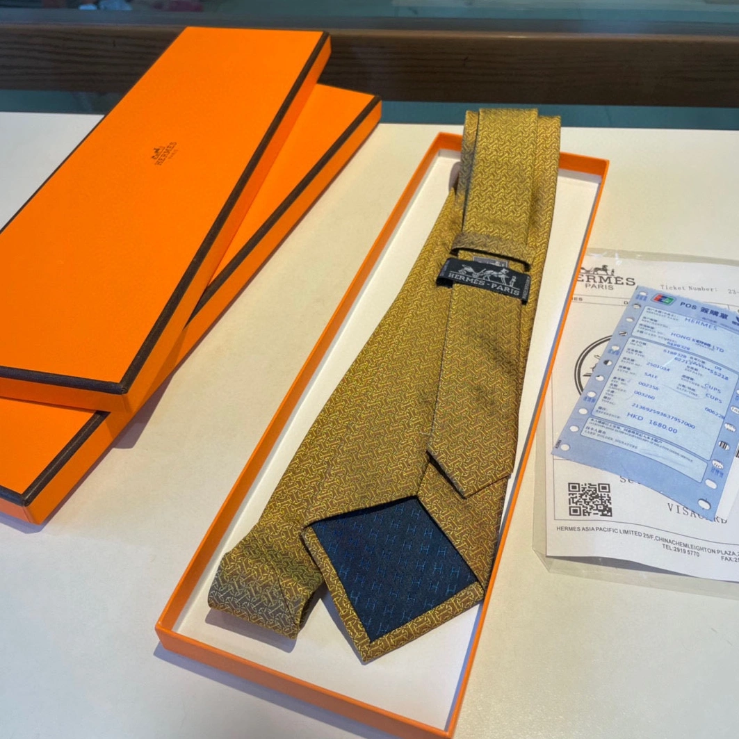 Hermes Necktie For Men Practical 6702 - Image 6
