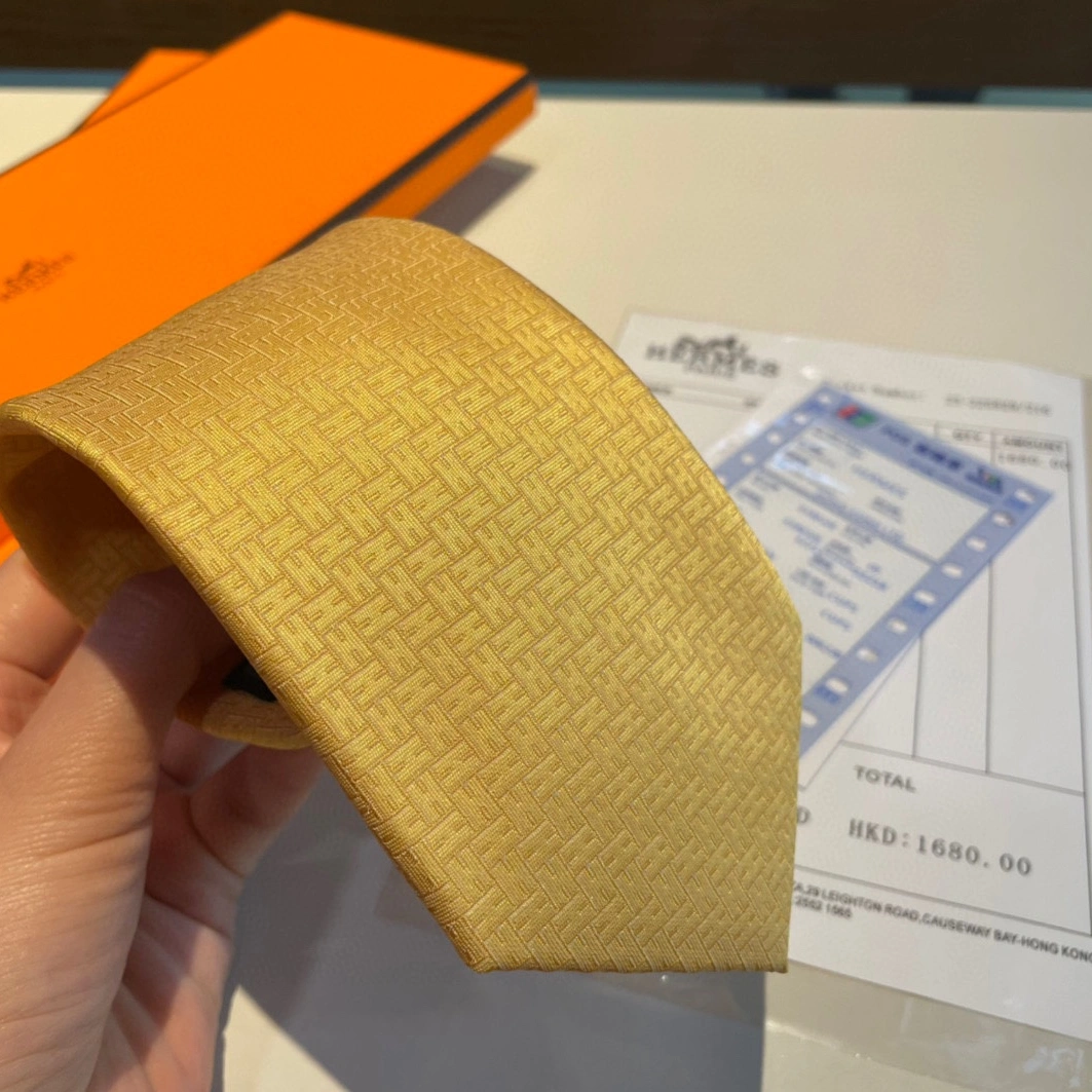 Hermes Necktie For Men Soft 9799