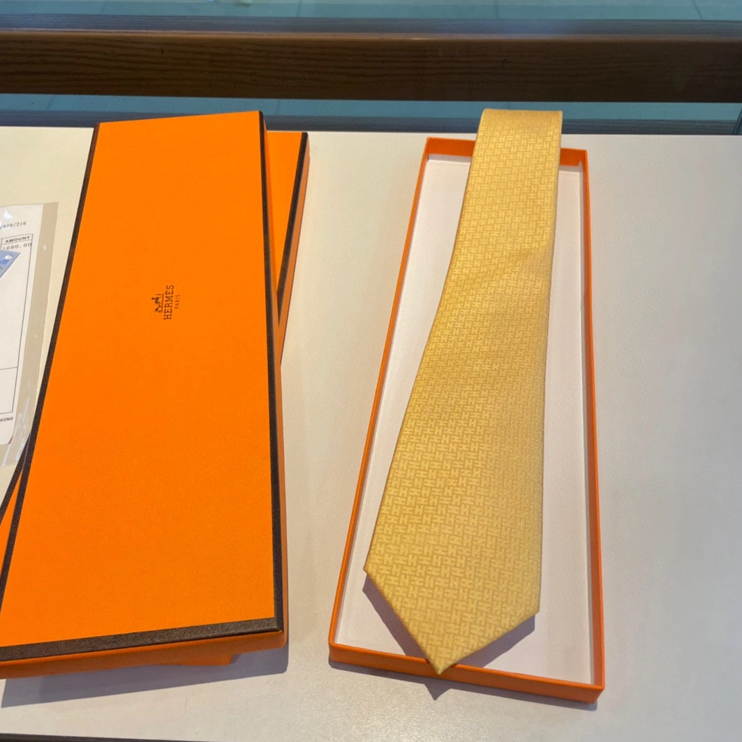 Hermes Necktie For Men Soft 9799 - Image 4
