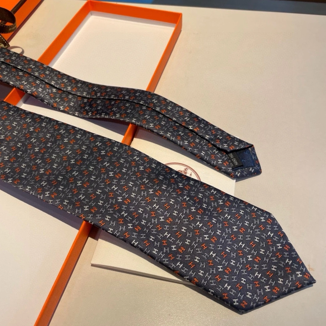 Hermes Necktie For Men Unique 8317 - Image 5