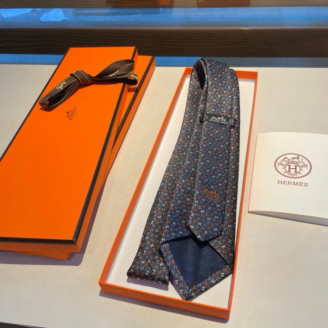 Hermes Necktie For Men Unique 8317 - Image 6