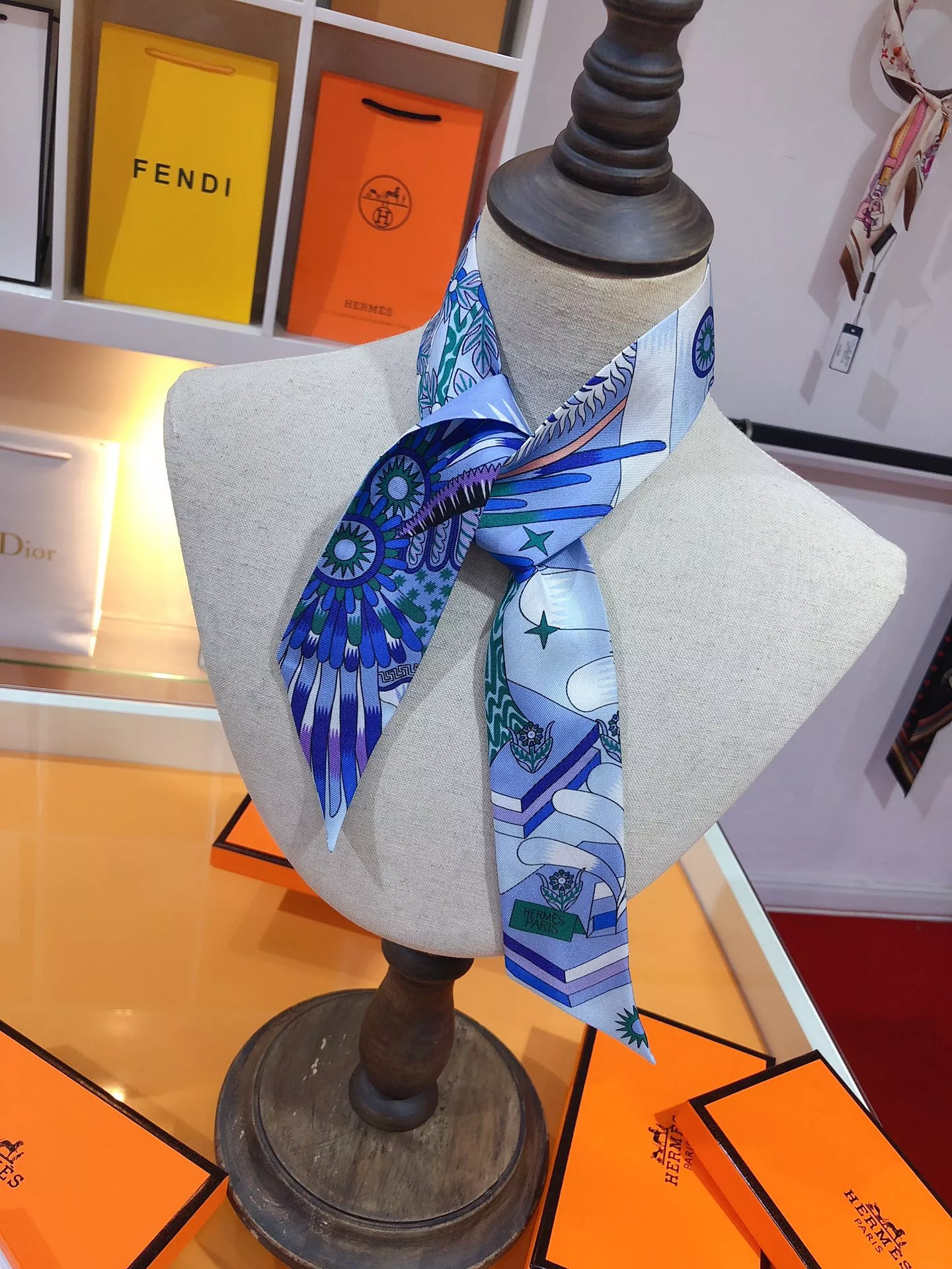 Hermes Silk Scarf Refined 1441 - Image 5