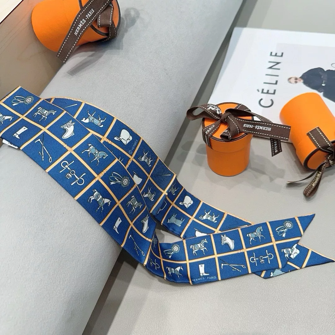 Hermes Silk Scarf Sleek 9604