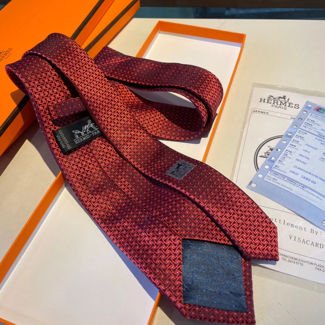HighQuality 1017 Hermes Necktie For Men - Image 4