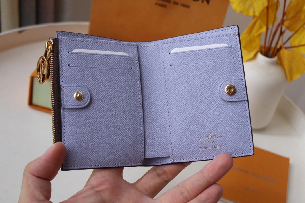 Louis Vuitton AAA Quality Card Case In Purple Cozy 1164 - Image 5