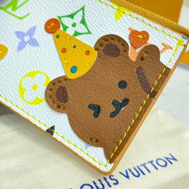 This Upcyc Louis Vuitton Cute Corgi Coin Pouch White - Image 6