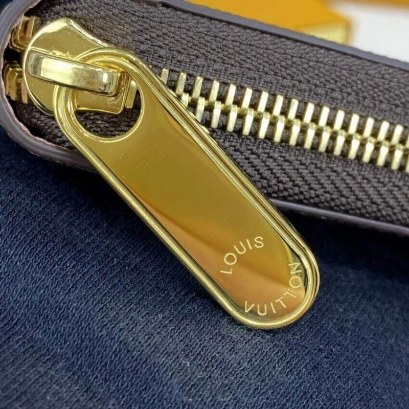 1 open co Louis Vuitton Damier Ebene Zippy Wallet Pink - Image 6