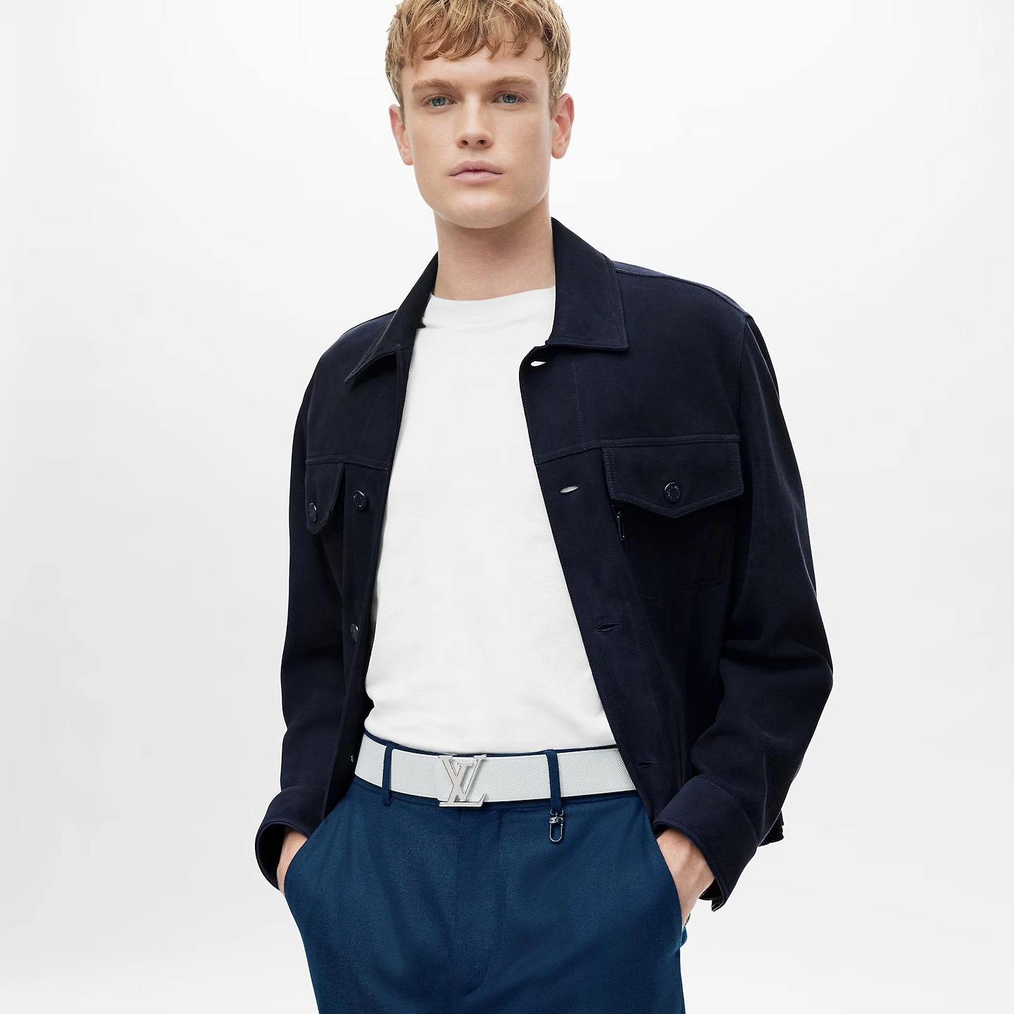 Louis Vuitton M0158U White LV Initiales 40mm Reversible Belt - Image 5