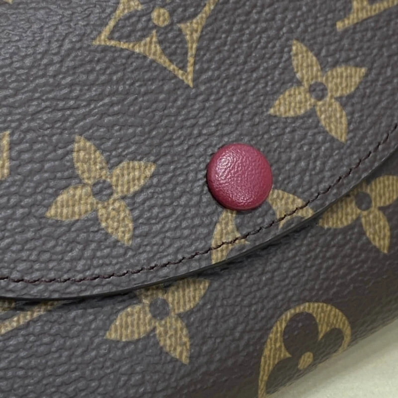 Gusseted Louis Vuitton Monogram Canvas Rosalie Coin Purse Fuchsia - Image 6