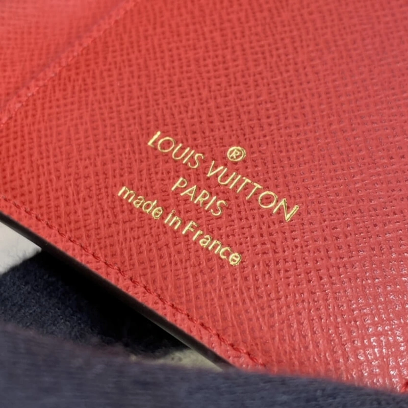 Goldcolor Louis Vuitton Monogram Canvas Victorine Wallet Red - Image 8