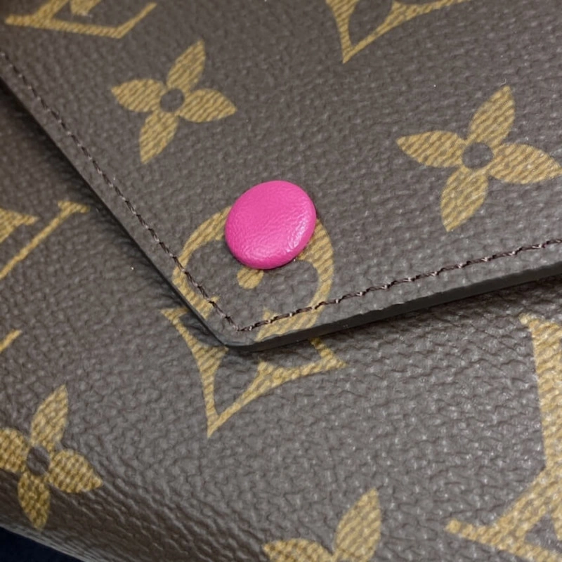 Bill pock Louis Vuitton Monogram Canvas Victorine Wallet Rose Red - Image 5