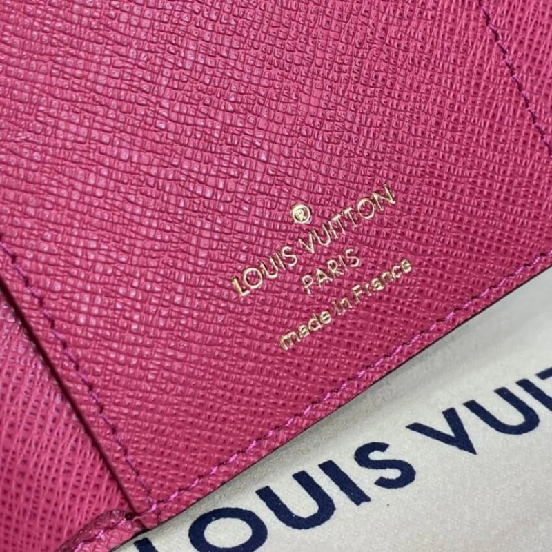 Bill pock Louis Vuitton Monogram Canvas Victorine Wallet Rose Red - Image 8