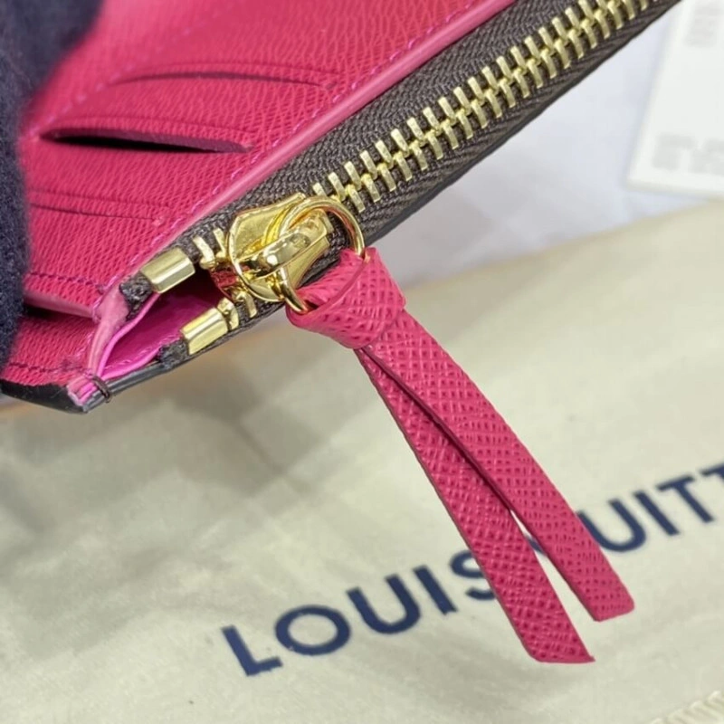 Bill pock Louis Vuitton Monogram Canvas Victorine Wallet Rose Red - Image 9