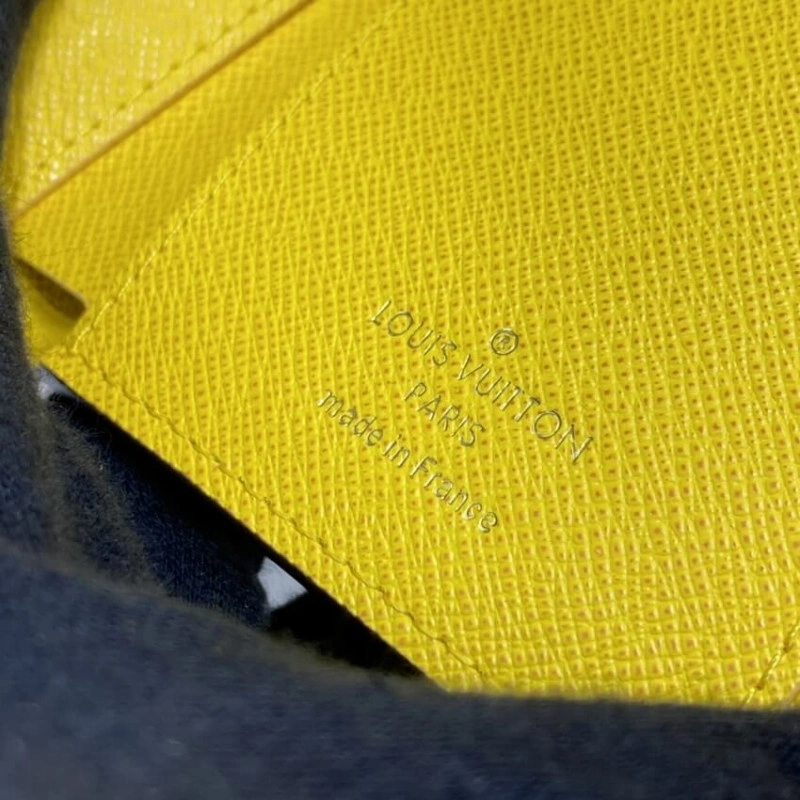 12 x 9.5 Louis Vuitton Monogram Canvas Victorine Wallet Yellow - Image 8