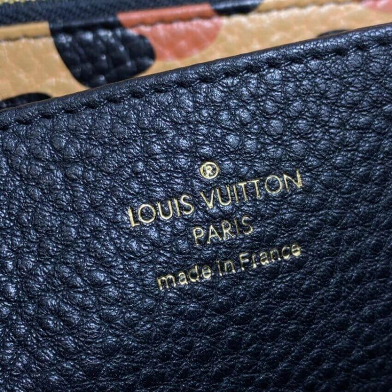 Cowhidele Louis Vuitton Monogram Empreinte Leather with Animal-Print Zippy Wallet Black - Image 9