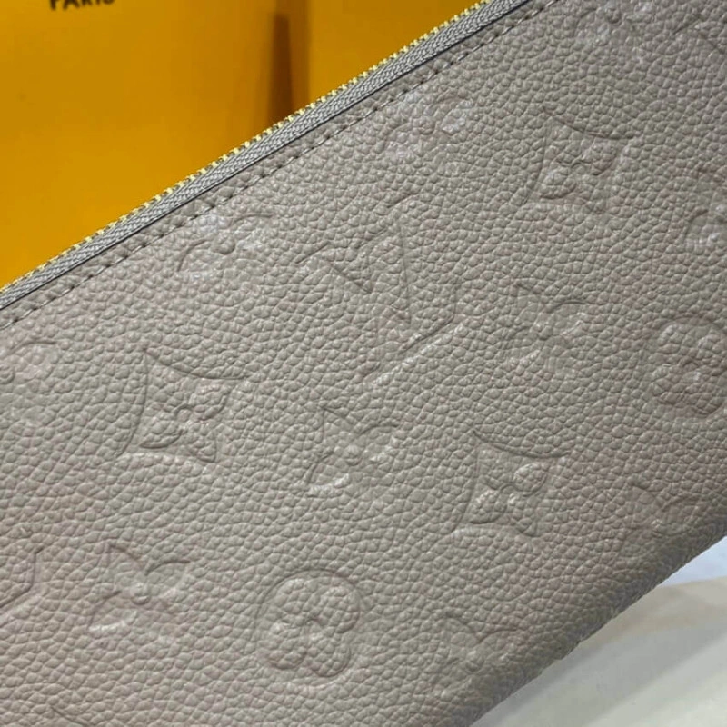 Goldcolou Louis Vuitton Monogram Empreinte Zippy Wallet Tourterelle - Image 5