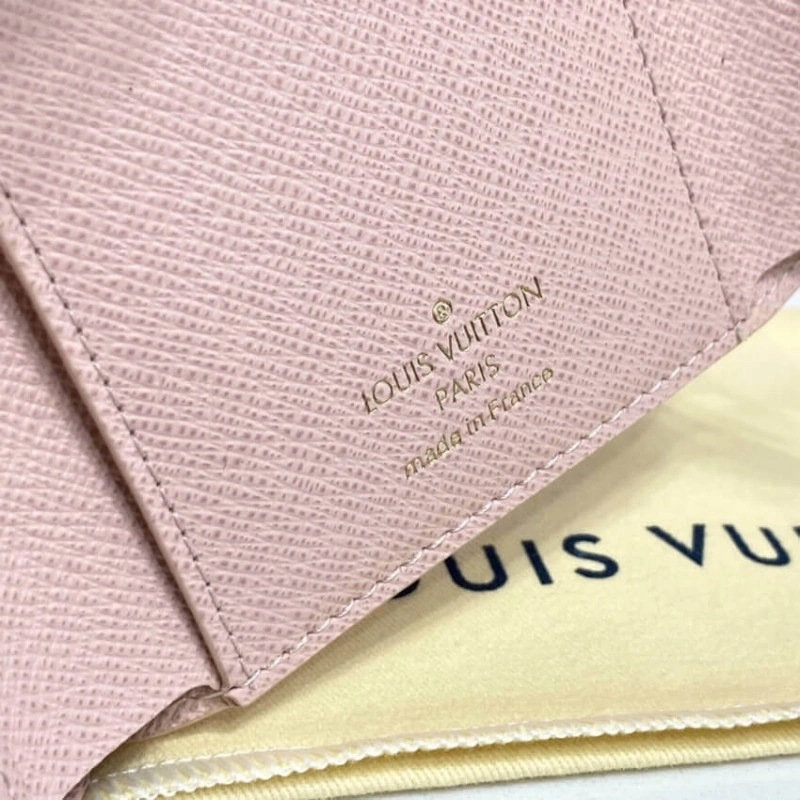 Cowhide l Louis Vuitton Victorine Wallet Pink - Image 9