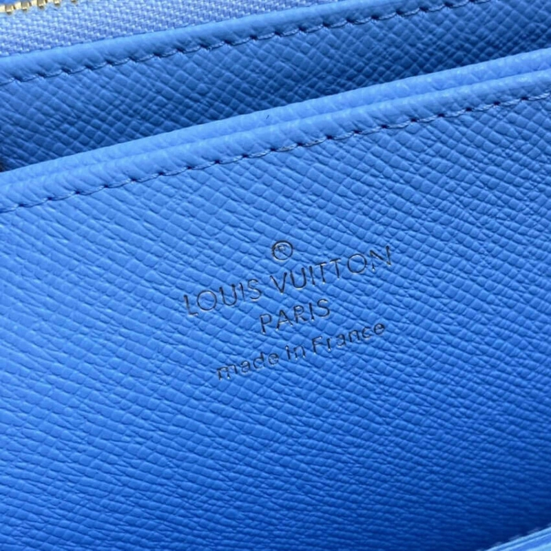 12 card s Louis Vuitton Zippy Wallet Blue - Image 9