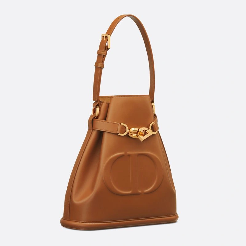 Medium C'est Dior Bag In CD-Embossed Calfskin Brown Fashionable 5429 - Image 3