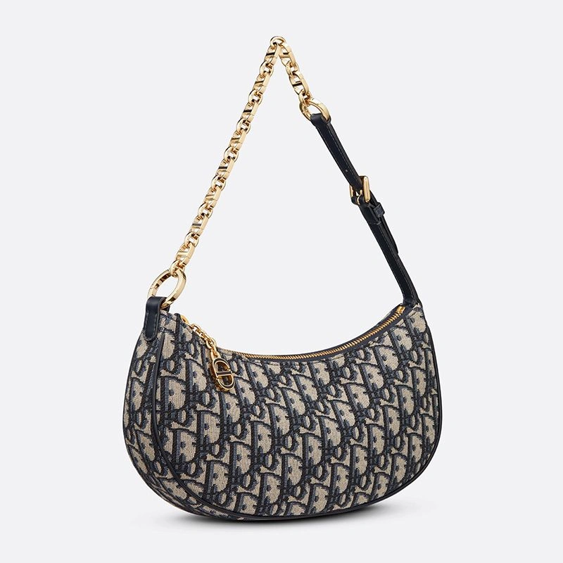 NewStyle 1426 Dior CD Lounge Bag Oblique Motif Canvas Blue - Image 3