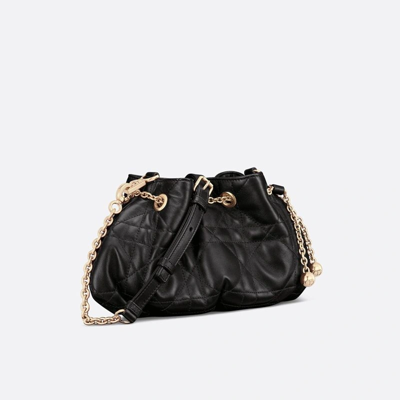 Small Dior Ammi Bag Macrocannage Lambskin Black WellDesigned 162 - Image 3