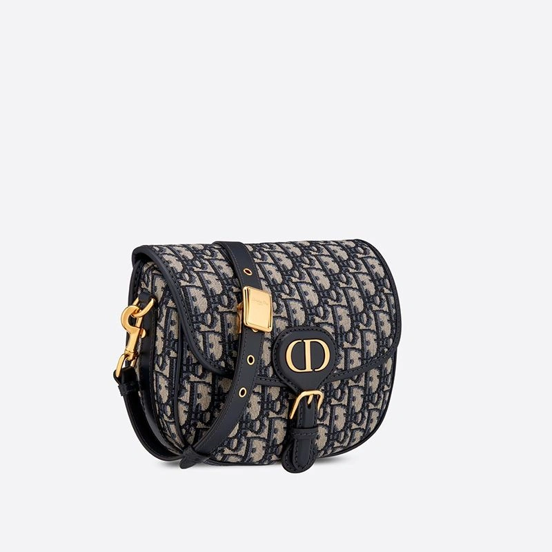 StreetReady 6362 Medium Dior Bobby Bag In Oblique Motif Canvas Blue - Image 3