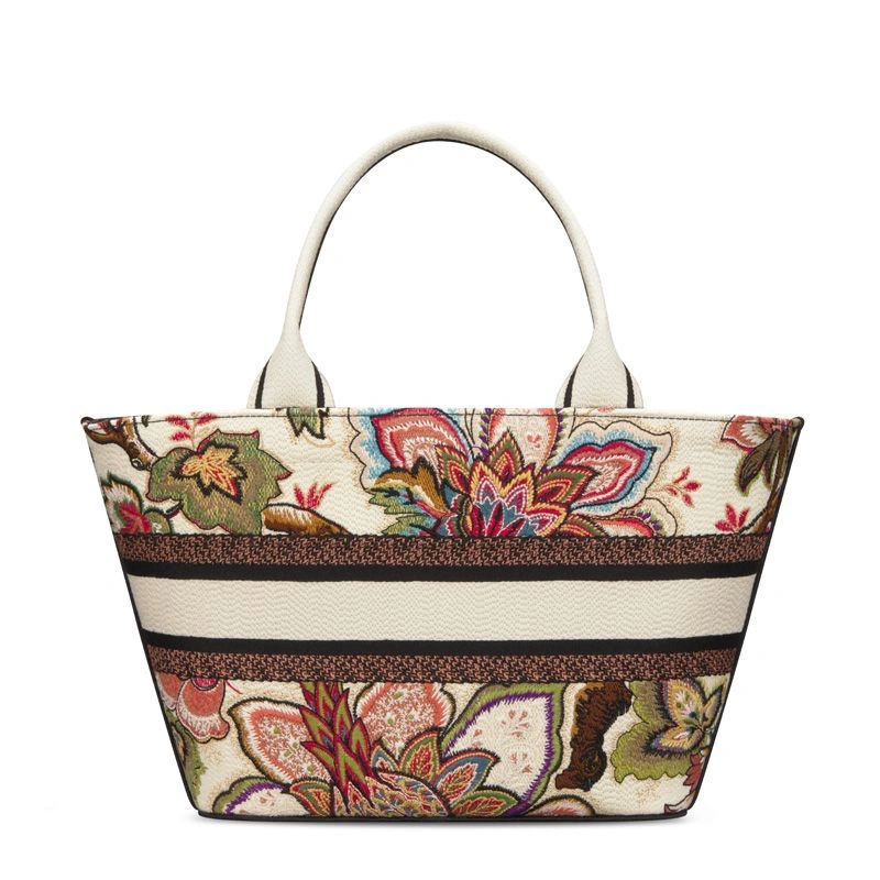 StreetReady 8427 Christian Dior Hat Basket Bag In Albero della Vita Motif Canvas Multicolor - Image 3