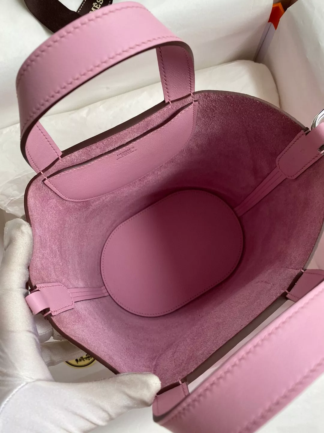 Trendsetting 1527 Hermes AAA Quality Handbags In Silver For Women - Image 5