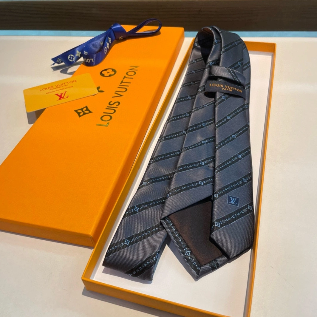 Vibrant 9050 Louis Vuitton LV Necktie For Men - Image 7