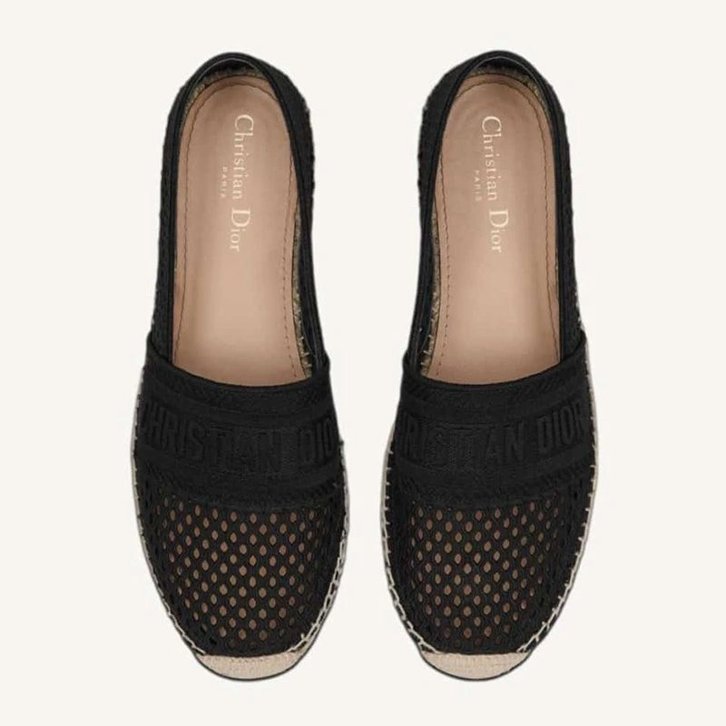 WellDesigned 320 Christian Dior Granville Espadrilles Women Mesh Black - Image 3