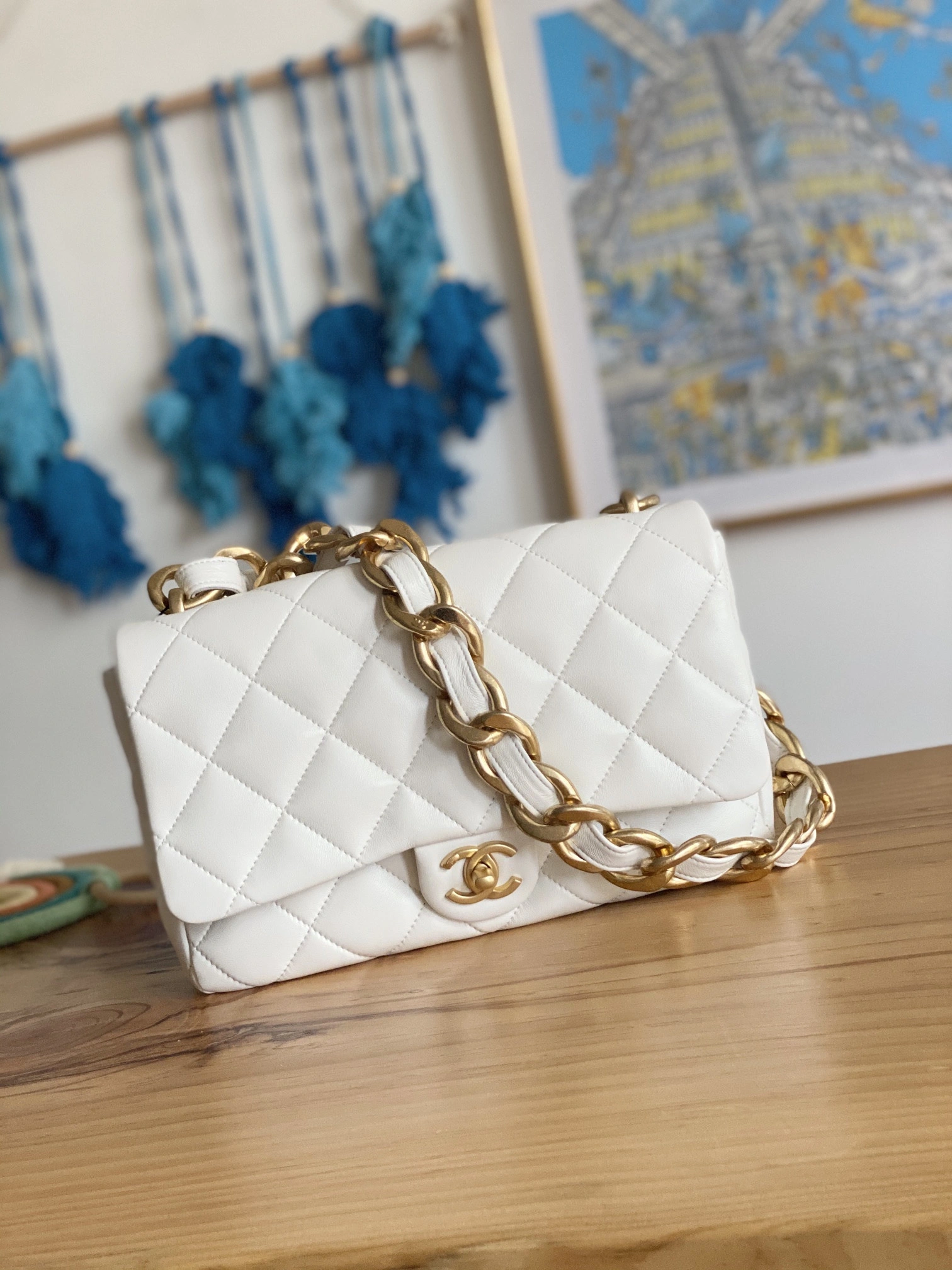 CHANEL LARGE FLAP BAG AllSeason 486 - Image 10